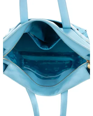 MCM Pre-Owned Visetos トートバッグ - Blue - サムネイル4