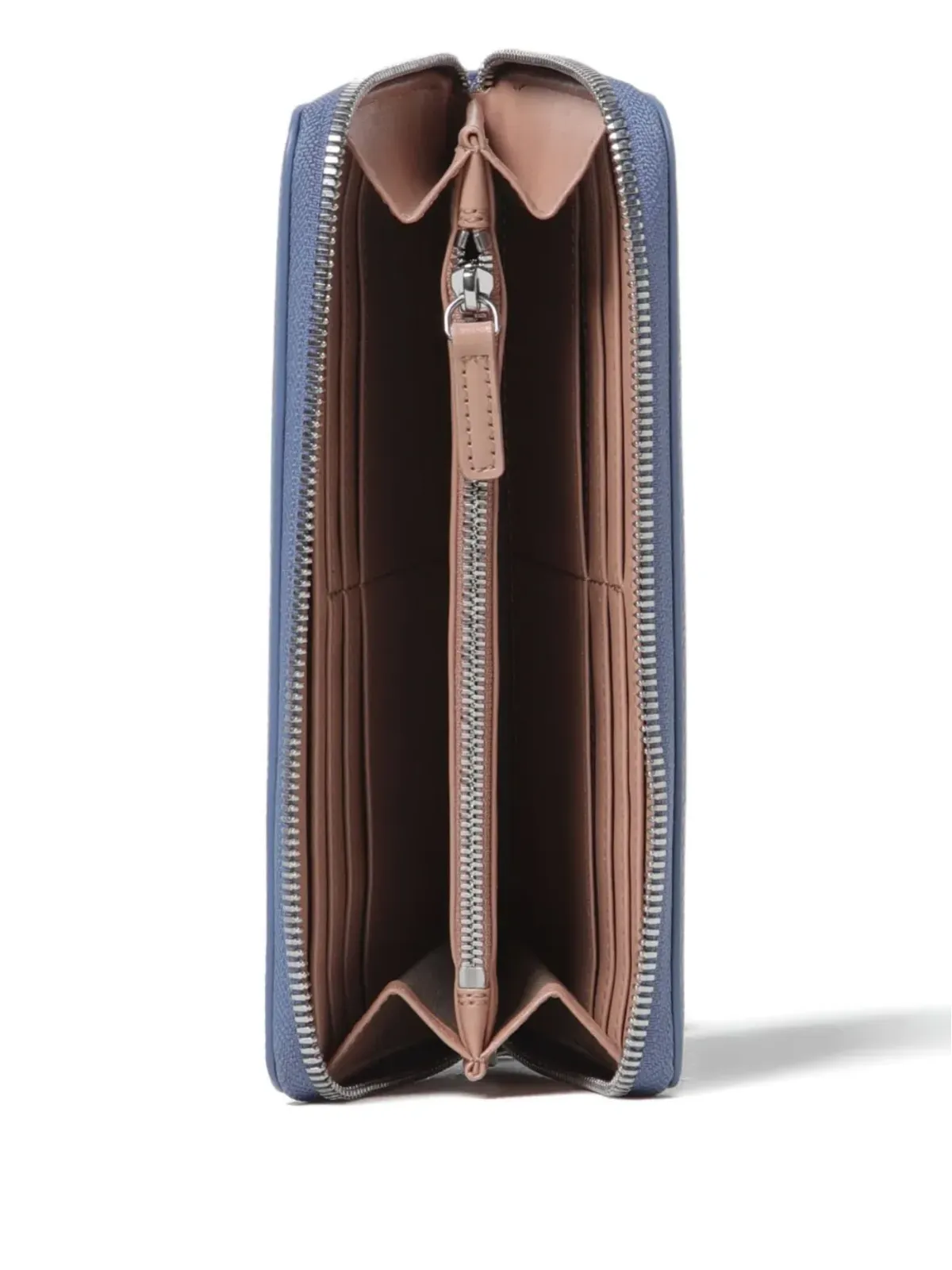Emporio Armani フェイクレザー 財布 ブルー - 画像3