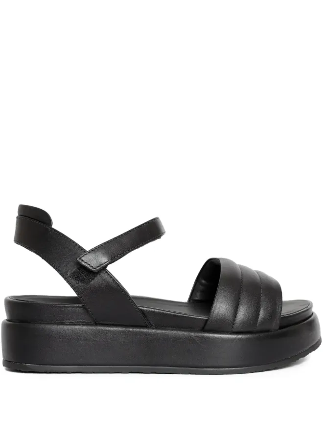 Studio Chofakian Studio Chofakian キルテッド・プラットフォームサンダル ブラックの商品画像
