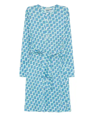 PUCCI ビンテージ 1960年代シルクドレス ブルー - サムネイル1