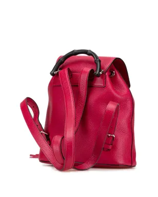 Gucci ビンテージ レザー バンブー デイリーバックパック - サムネイル3