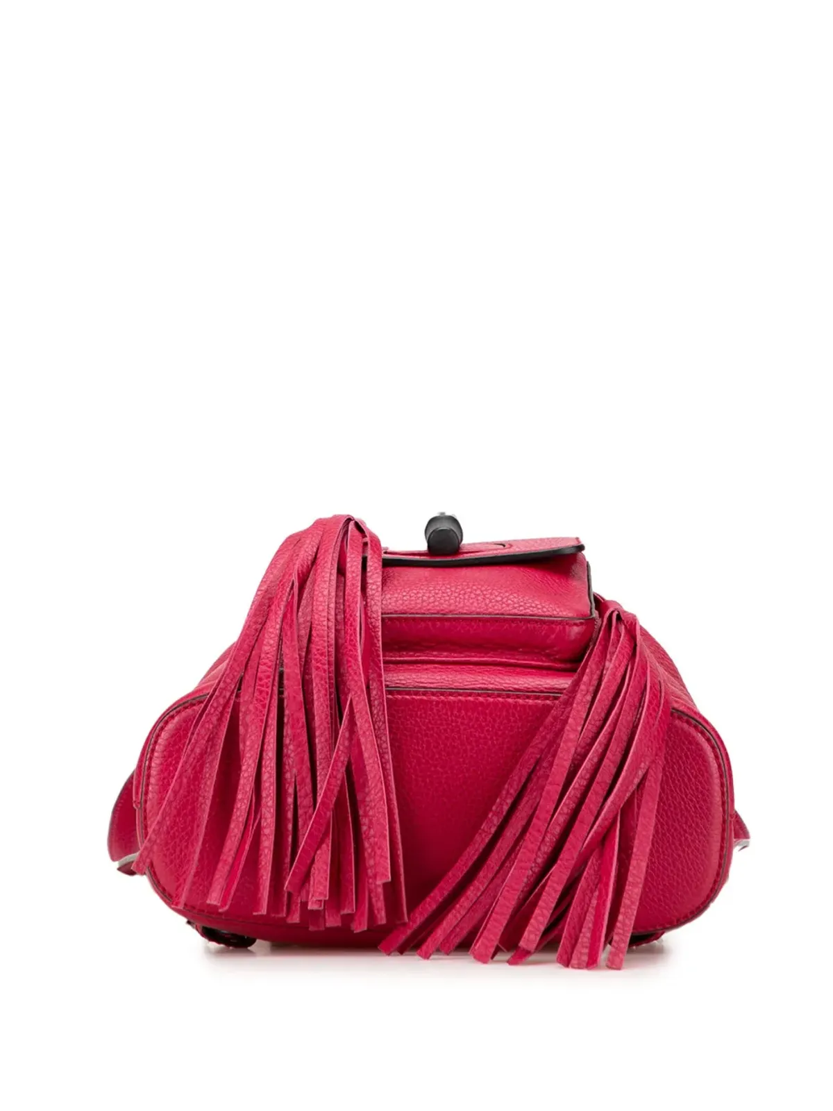 Gucci ビンテージ レザー バンブー デイリーバックパック - 画像4