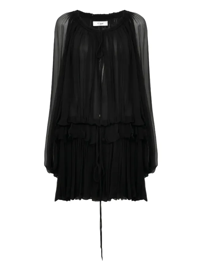 Chloe Chloé 長袖ミニドレス - ブラックの商品画像
