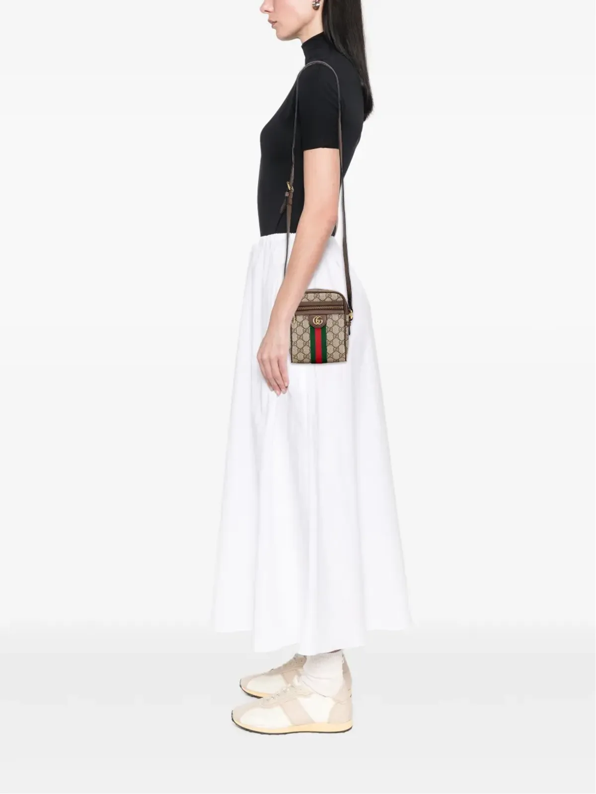 Gucci ビンテージ ミニGGスプリーム オフィディア クロスボディバッグ - ブラウン - 画像2