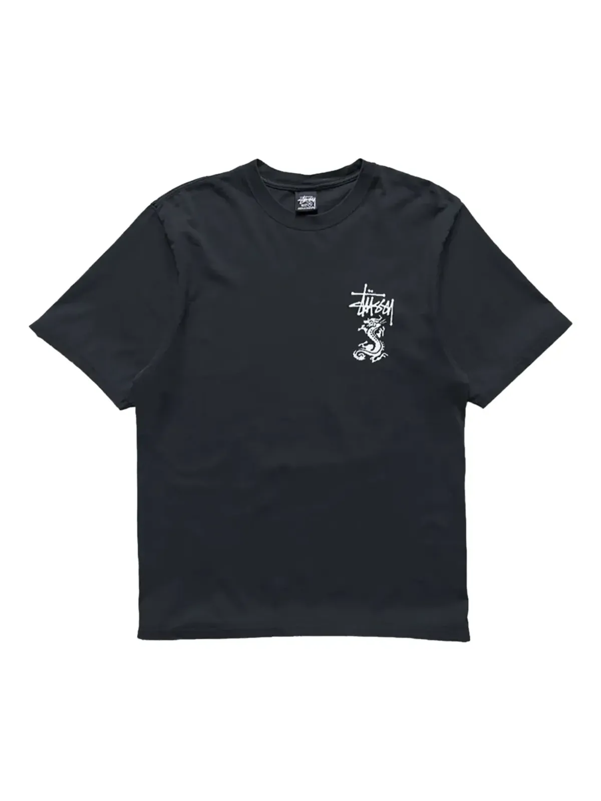 Stüssy ドラゴン刺繍入りTシャツ - 画像1