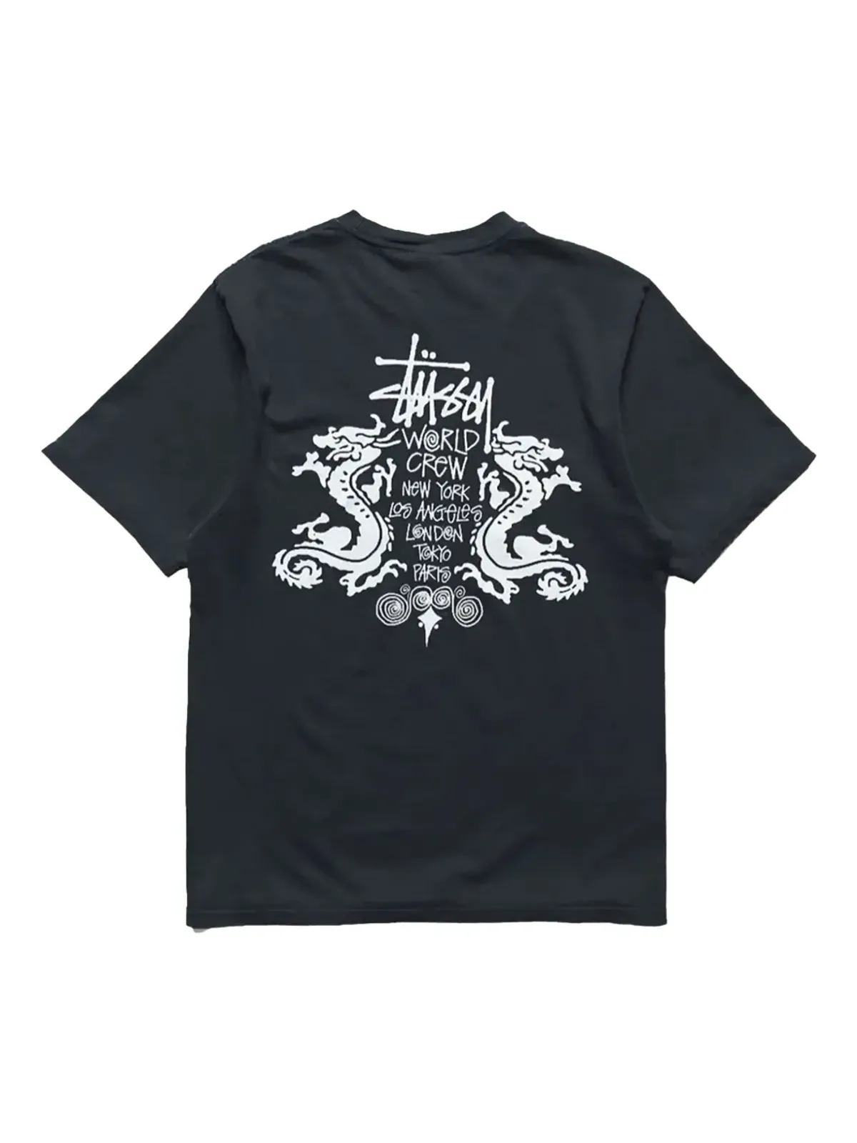 Stüssy ドラゴン刺繍入りTシャツ - 画像2