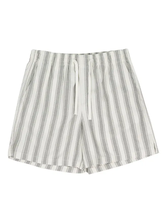 Aimé Leon Dore Aimé Leon Dore ストライプ柄ドローストリングショートパンツ（グリーン）の商品画像