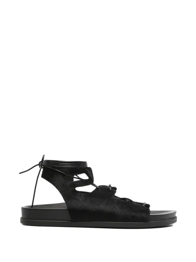 Ancient Greek Sandals Ancient Greek Sandals トラタ ポニーレースアップサンダルの商品画像