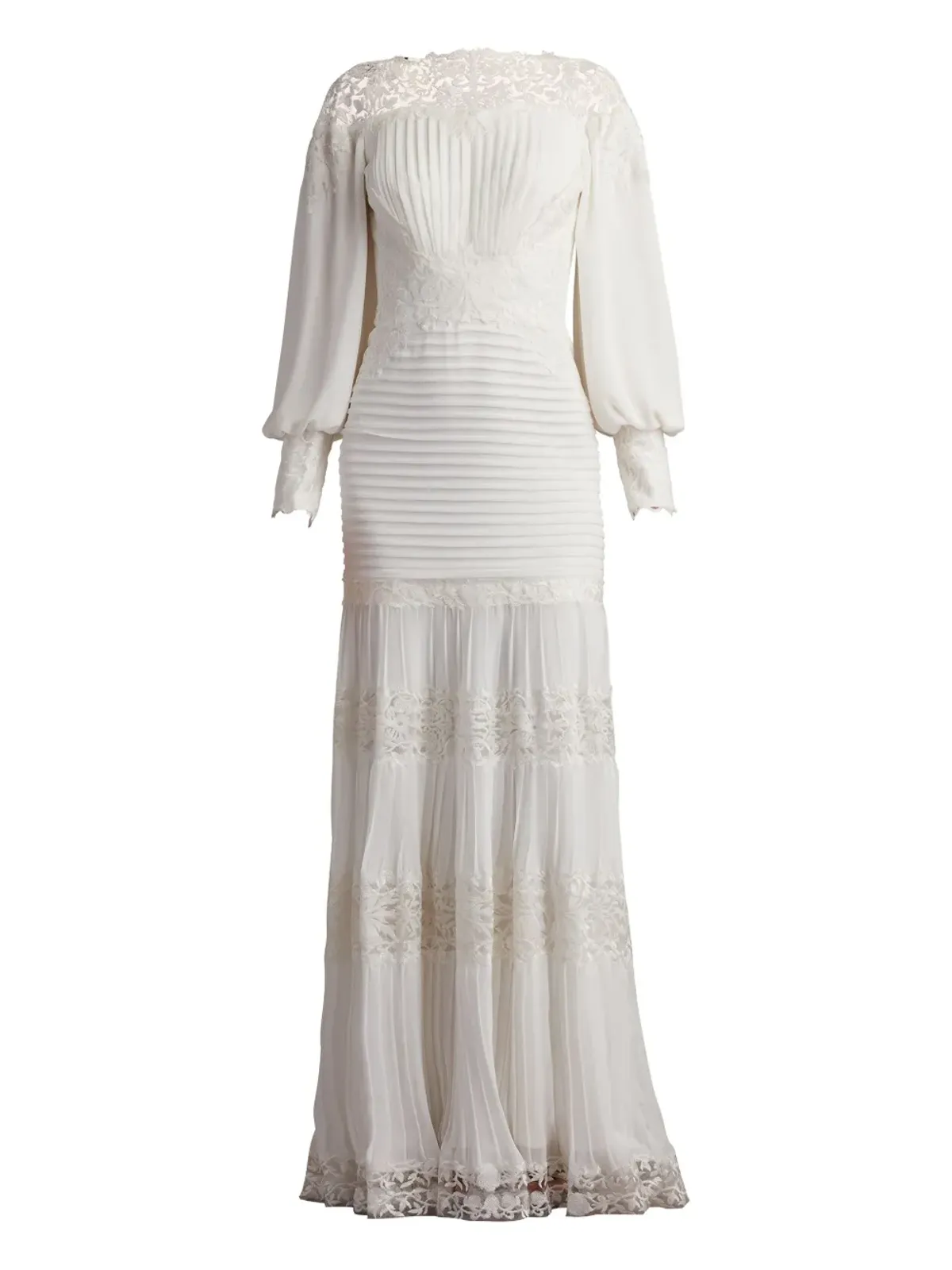 Tadashi Shoji Silverado レースプリーツドレス - 画像5