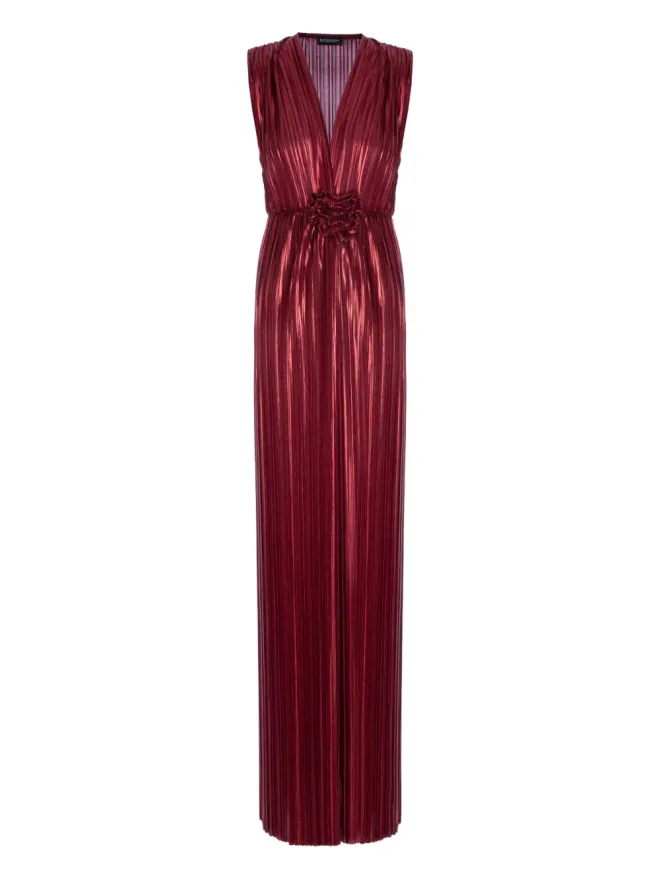 ROSERRY ROSERRY Verona プリーツ花モチーフ マキシドレスの商品画像