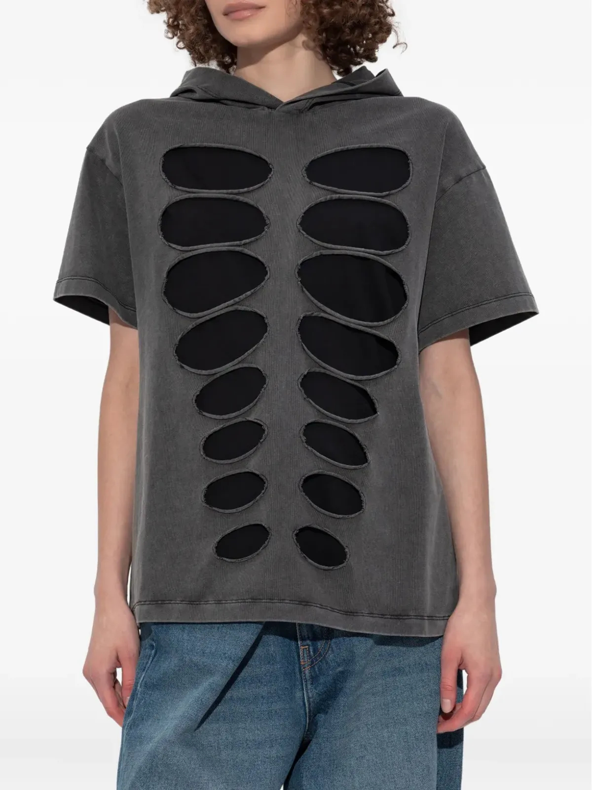 AVAVAV カットアウトフード付きTシャツ - 画像3