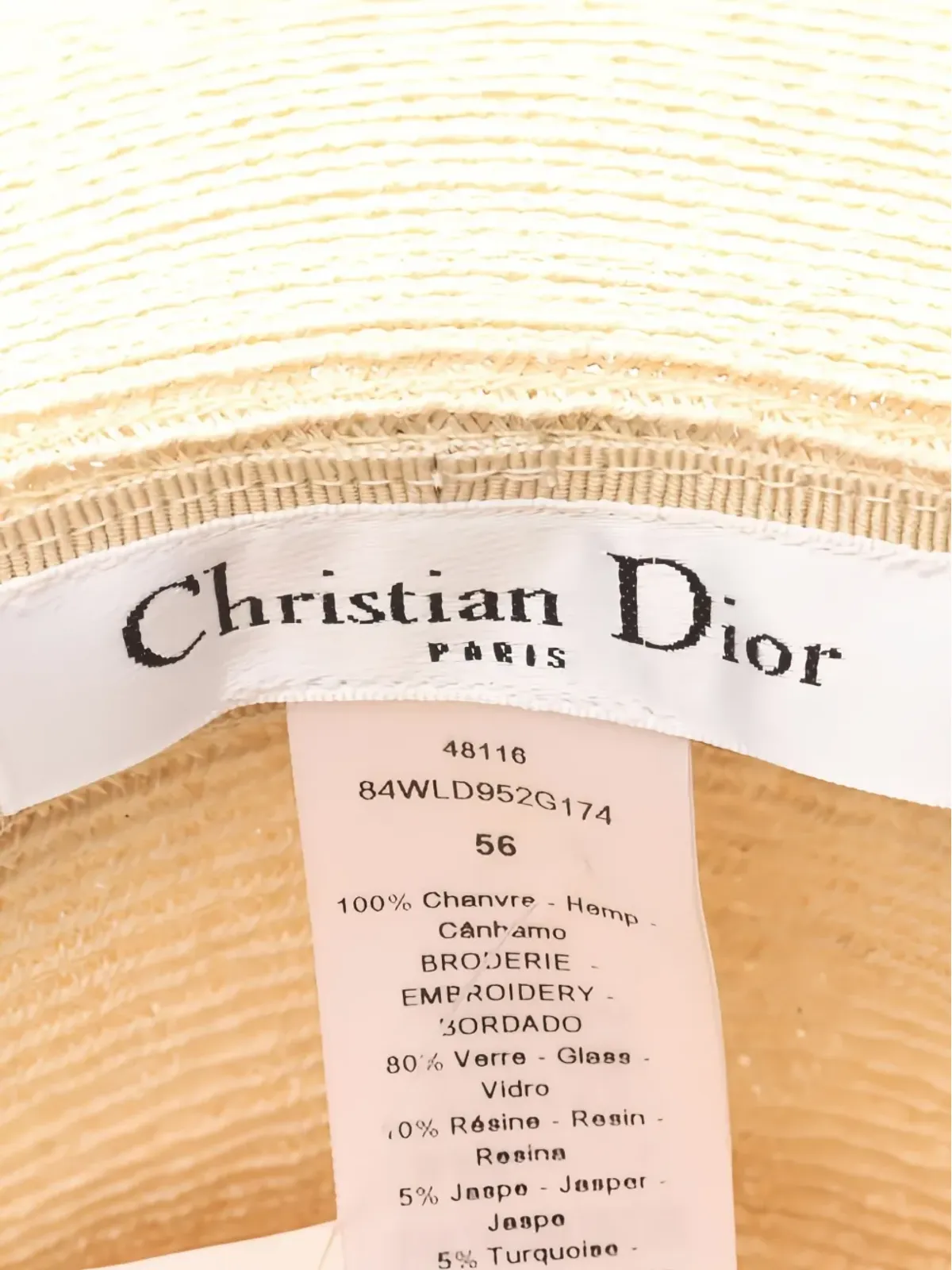 Christian Dior ビンテージ 2020年代 ビーズ付き ハット - 画像4