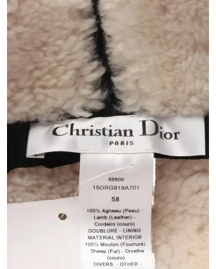 Christian Dior Pre-Owned 2020s シープスキン キャップ - サムネイル5