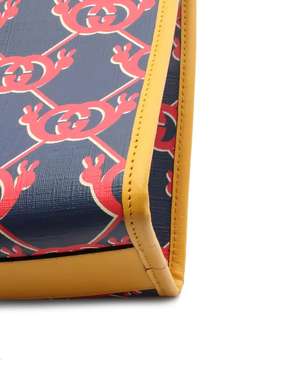 Gucci ビンテージ 2010年代 スネイル柄 ハンドバッグ ブルー - 画像4