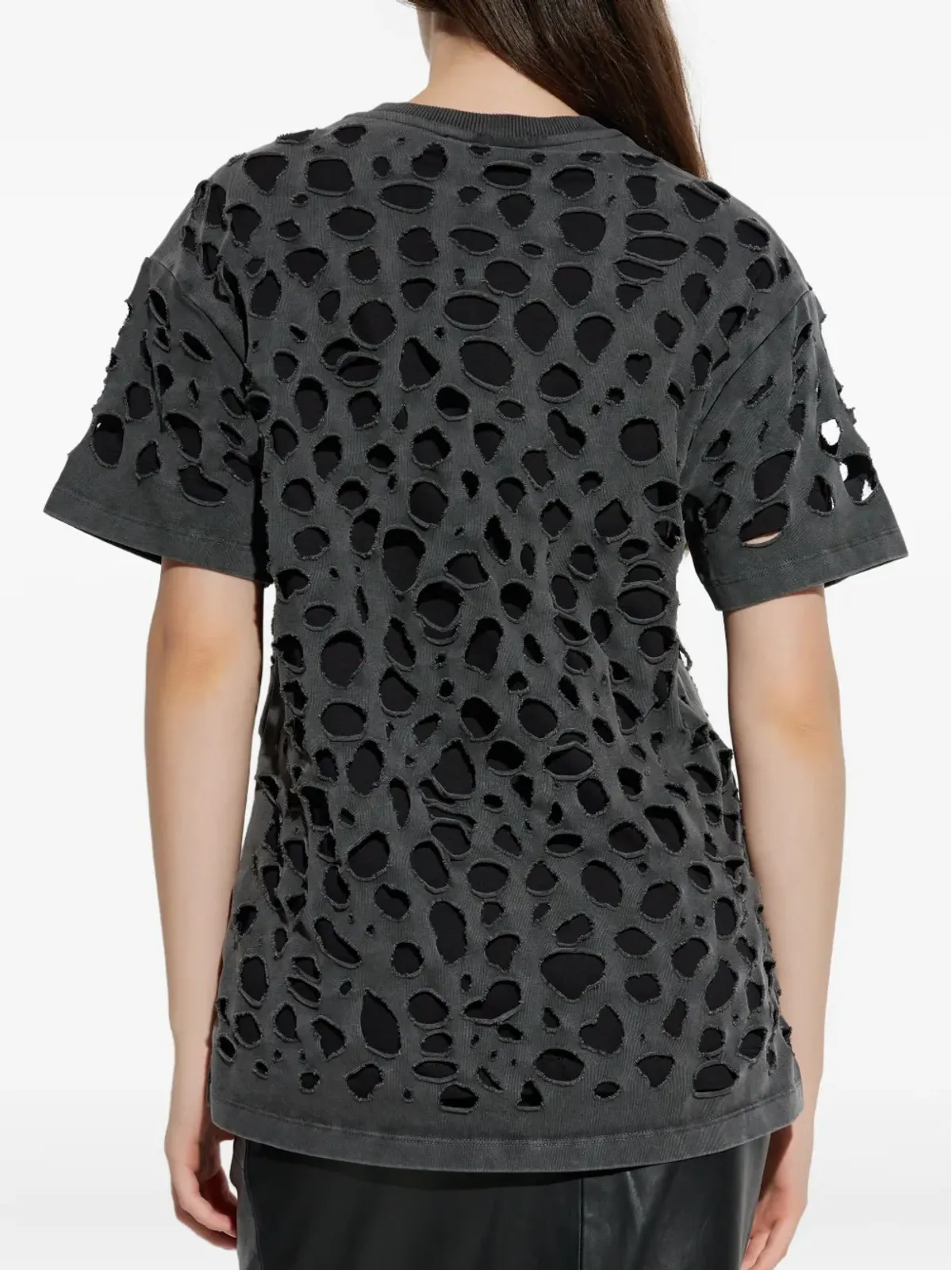AVAVAV ディストレスドショートスリーブTシャツ - グレー - 画像3
