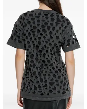 AVAVAV ディストレスドショートスリーブTシャツ - グレー - サムネイル3