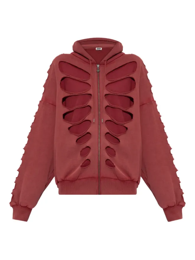 AVAVAV AVAVAV ショルダーレス カットアウト ジップアップ フーディの商品画像