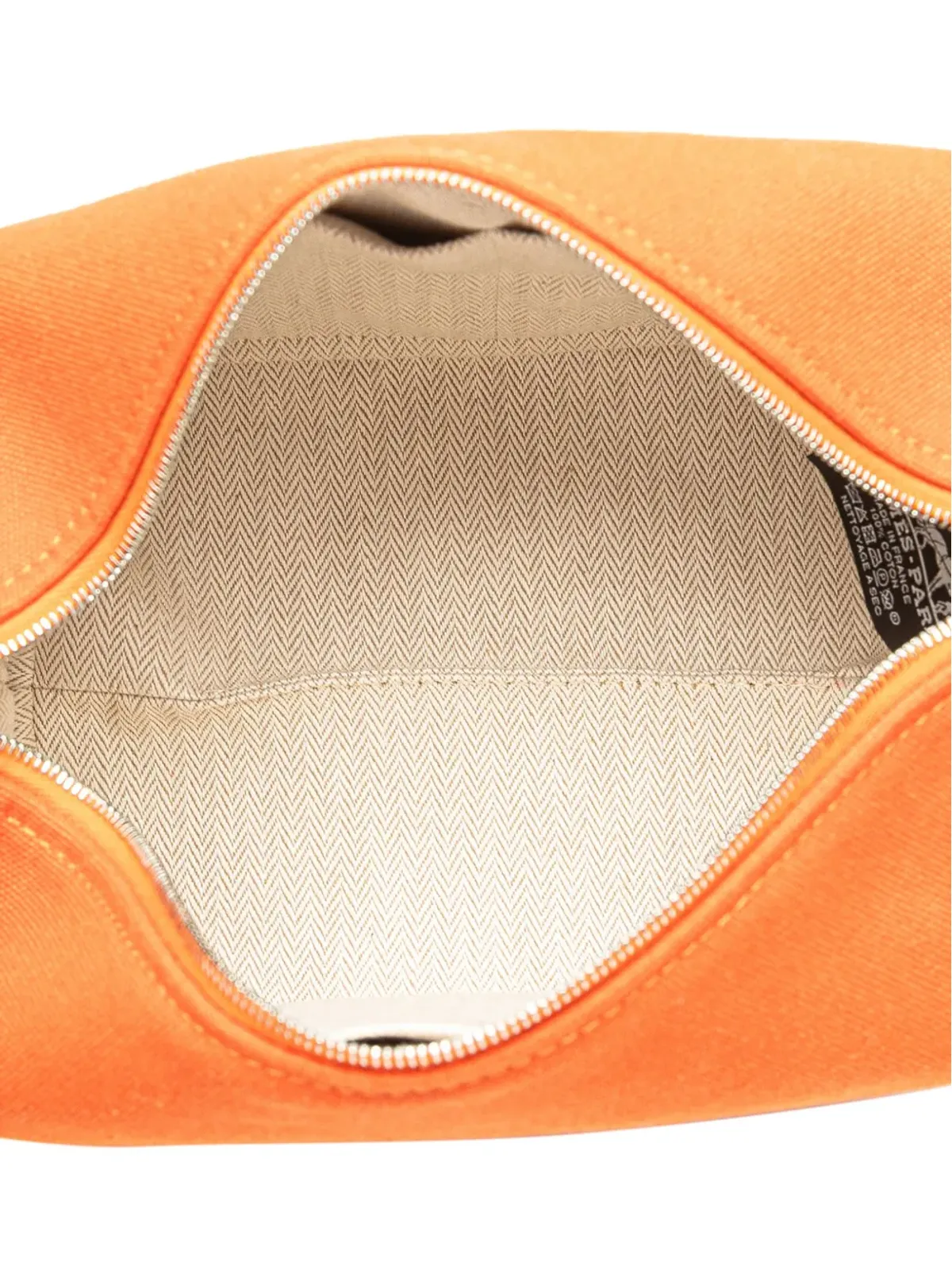 Hermès Pre-Owned 2020-2025 小型キャンバス Bride A Brac Case バニティバッグ オレンジ - 画像5