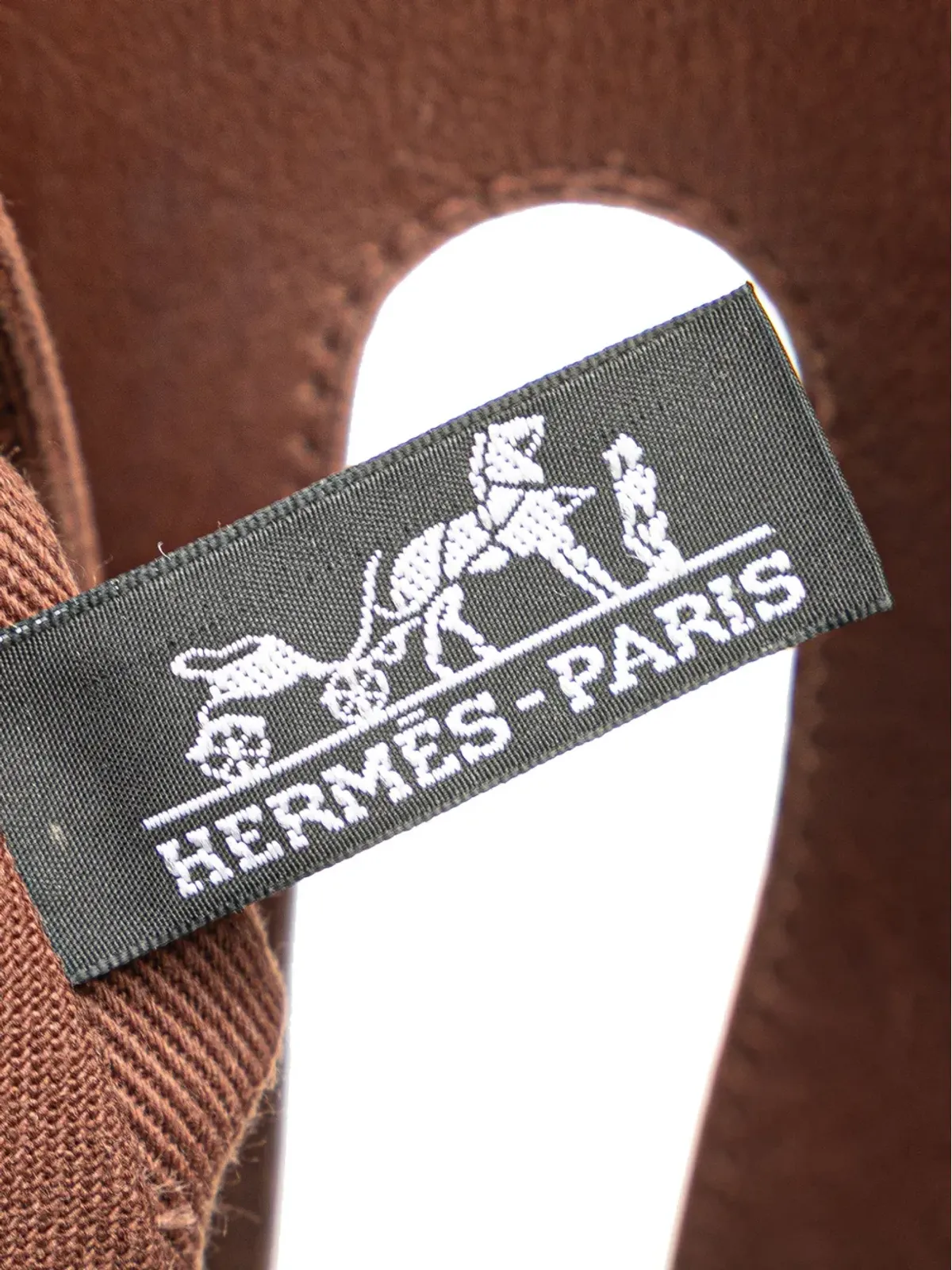 Hermès Pre-Owned 1990-2014 Toile and Swift Valparaiso PM ハンドバッグ - ブラウン - 画像5