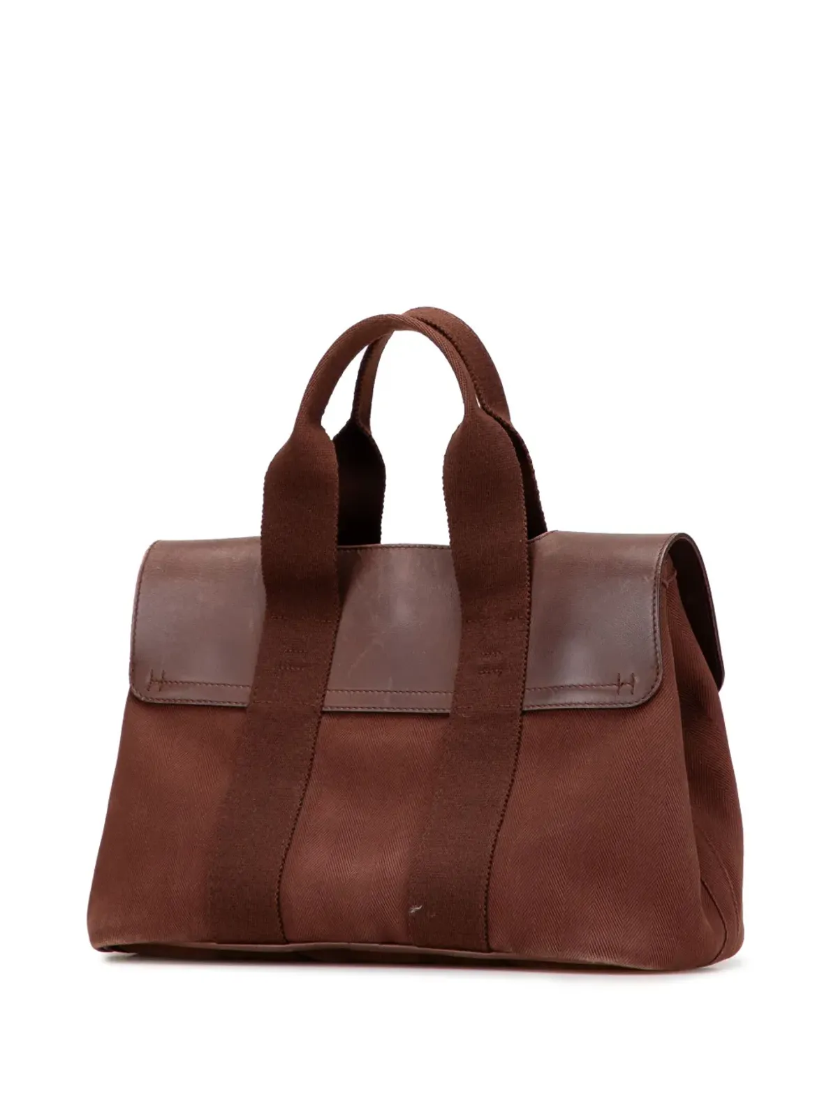 Hermès Pre-Owned 1990-2014 Toile and Swift Valparaiso PM ハンドバッグ - ブラウン - 画像2