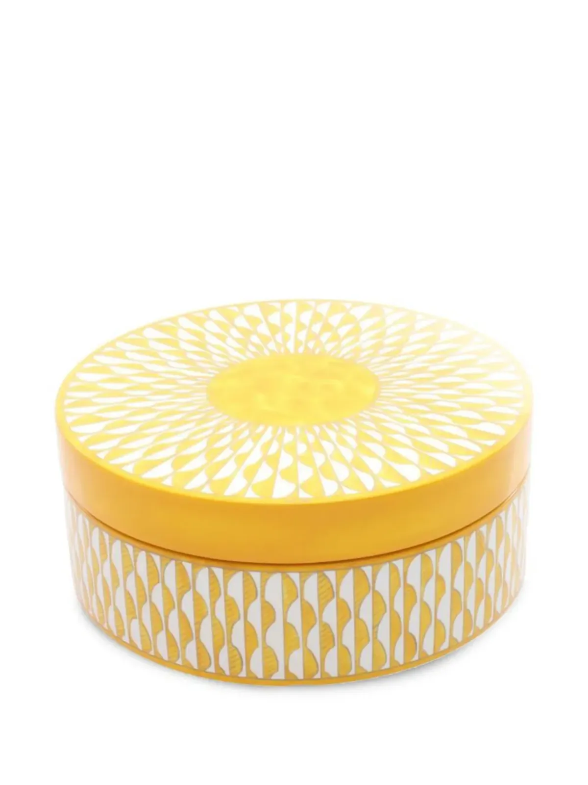 Hermès ビンテージ Soleil d'Hermès MM 漆塗りボックス（17cm） - イエロー - 画像2