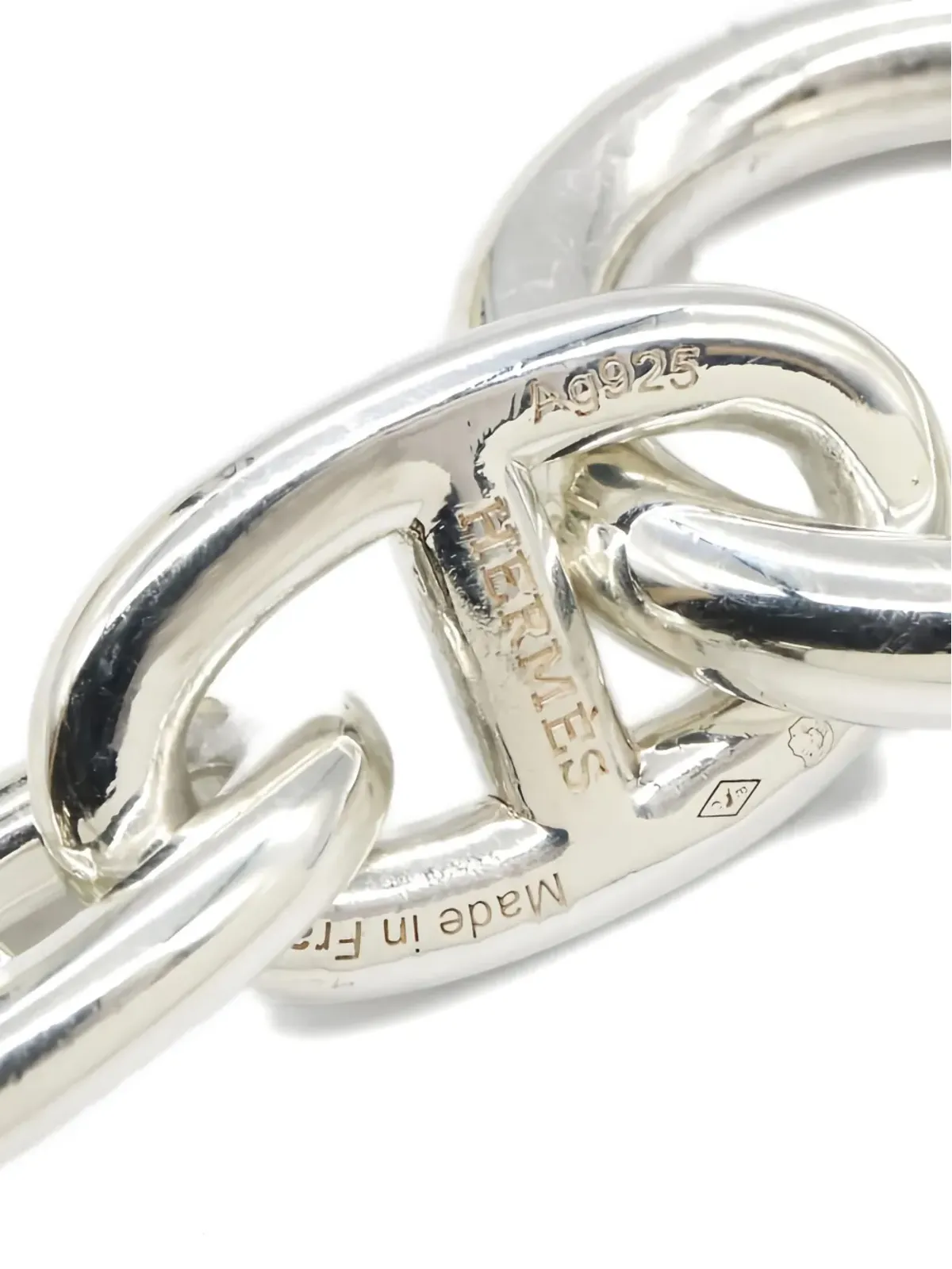 Hermès ビンテージ Chaîne d'Ancre TGM ブレスレット - シルバー - 画像4