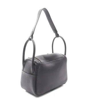 ビンテージ Hermès Lindy 26 レザー ショルダーバッグ - ブラック - サムネイル2