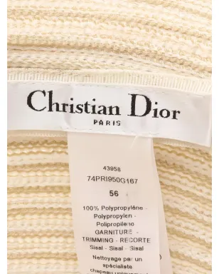 ビンテージ Christian Dior 2020年代 プリンセス・バー・リボンハット - ニュートラルカラー - サムネイル4