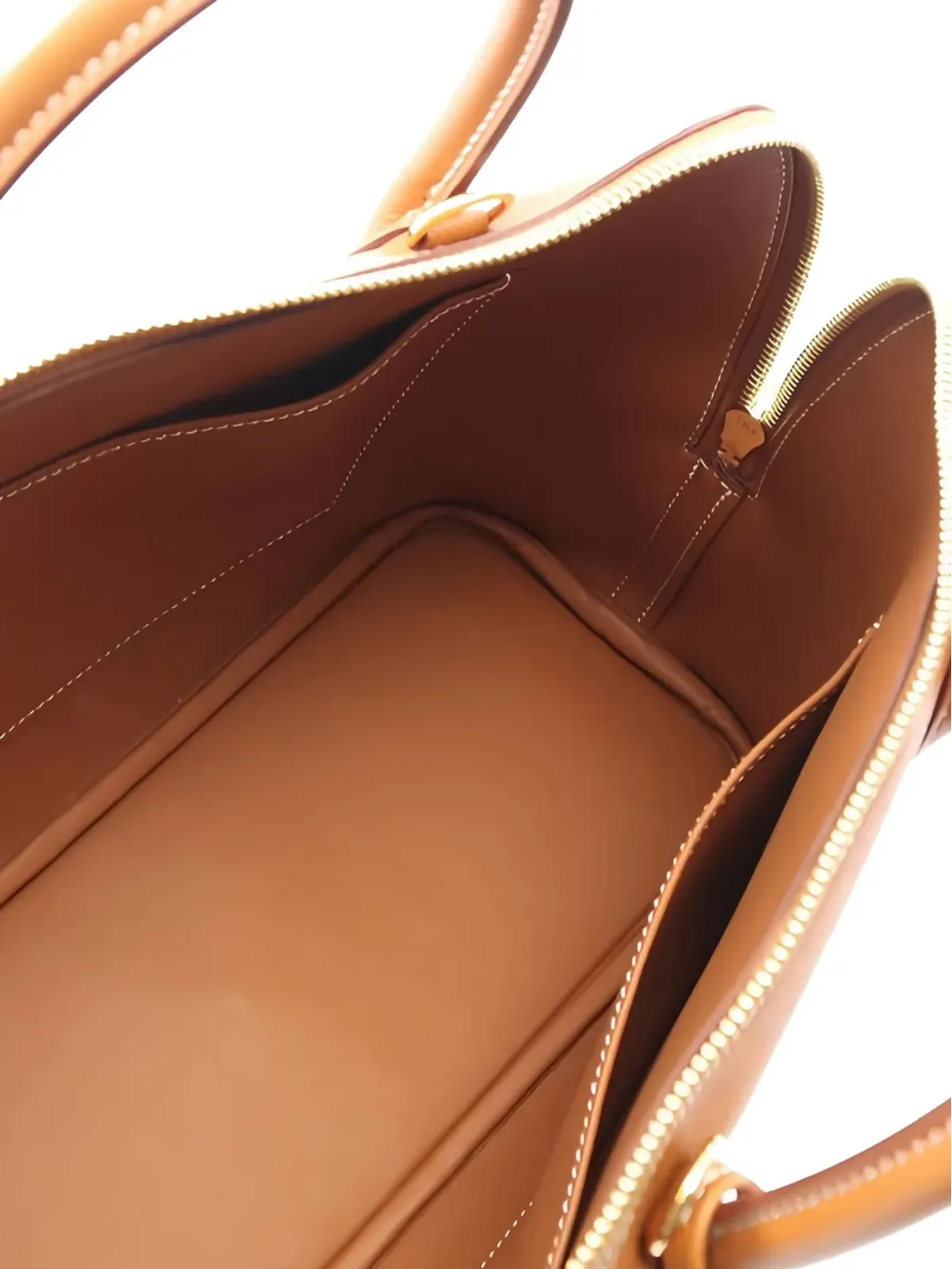 Hermès ビンテージ Bolide 30 レザー トートバッグ - ブラウン - 画像2