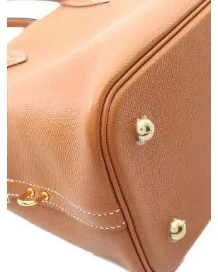 Hermès ビンテージ Bolide 30 レザー トートバッグ - ブラウン - サムネイル4