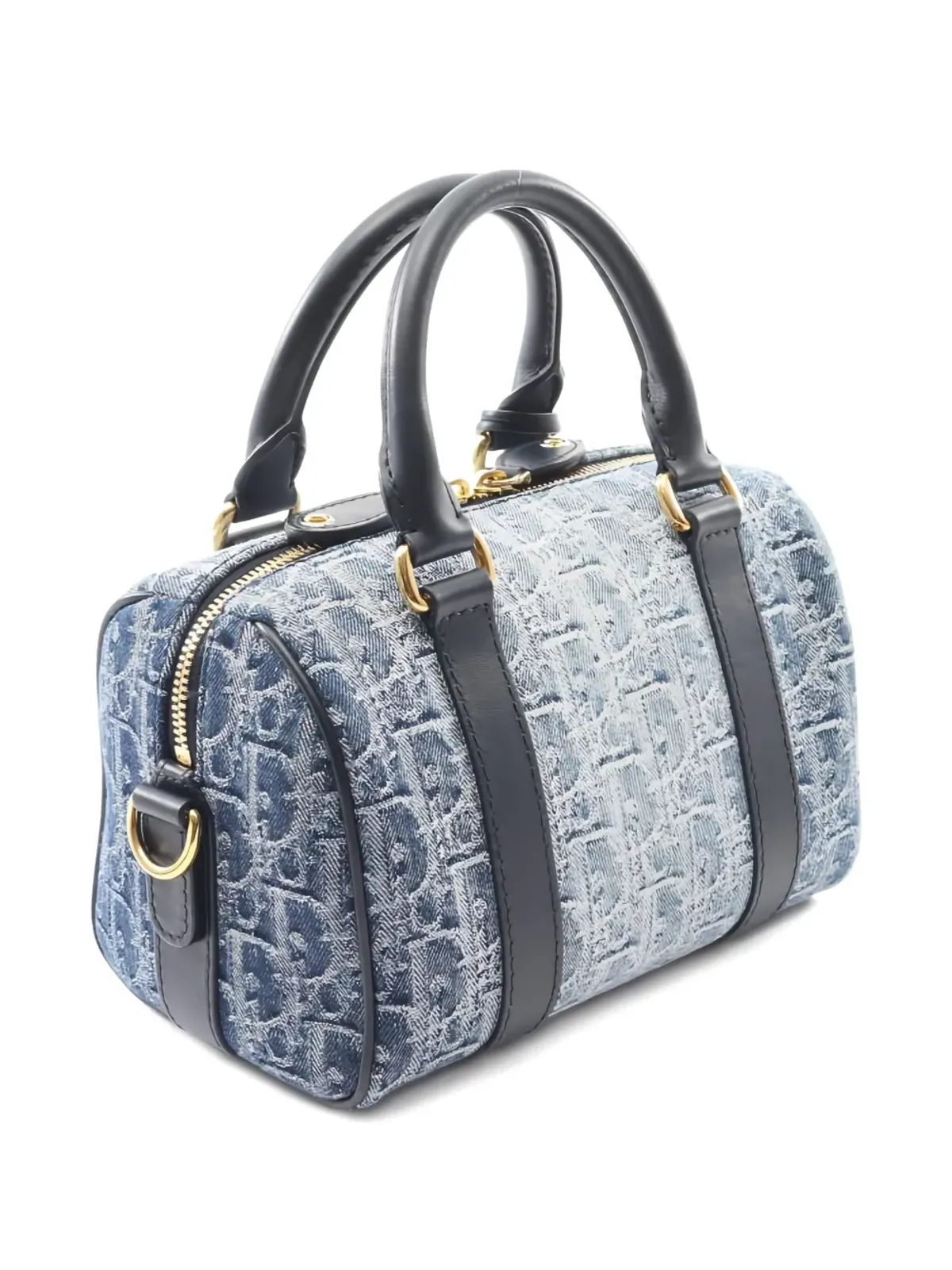 Christian Dior ビンテージ グルーヴ20 ツーウェイ ハンドバッグ ブルー - 画像2