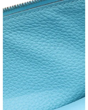 Hermès ビンテージ 2019 ドゴン 二つ折り長財布 ブルー - サムネイル5