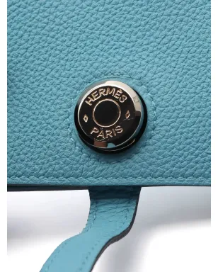 Hermès ビンテージ 2019 ドゴン 二つ折り長財布 ブルー - サムネイル4