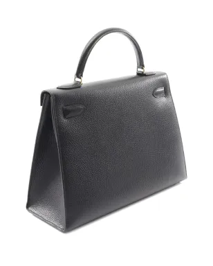 Hermès ビンテージ Kelly バッグ ブラック - サムネイル2