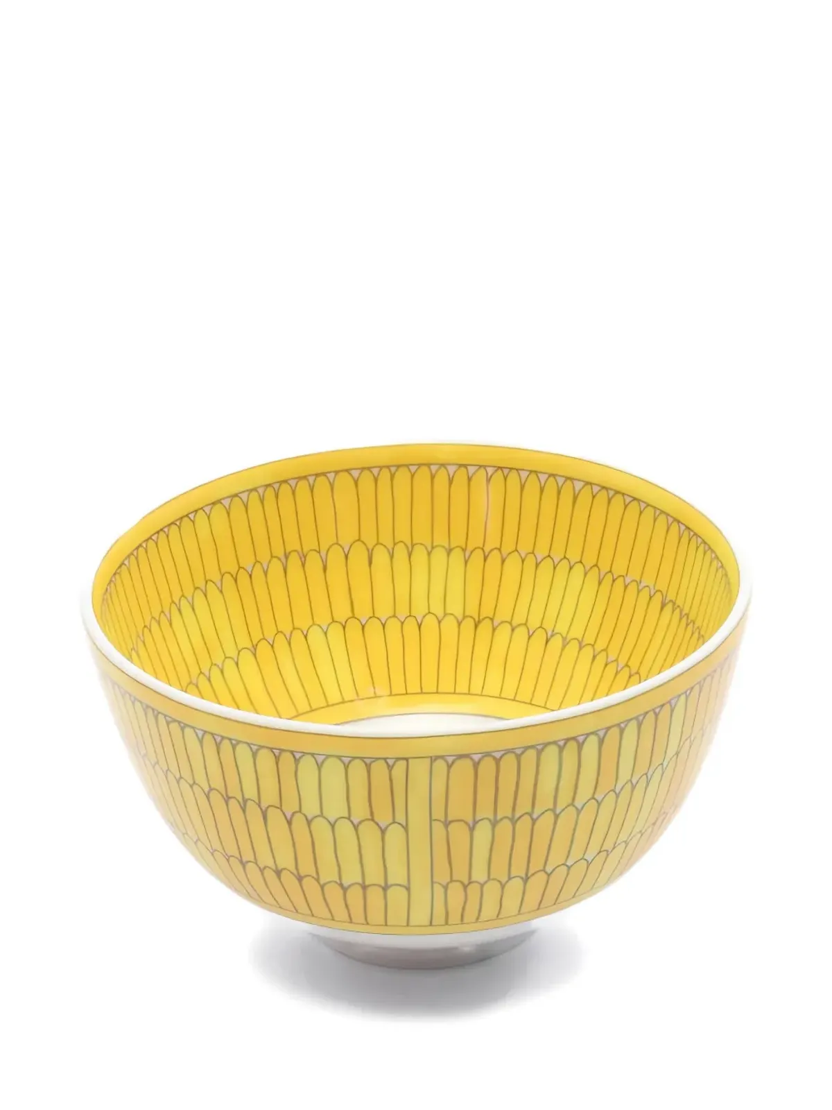 Hermès ビンテージ Soleil d'Hermès PM セラミックボウル イエロー - 画像1
