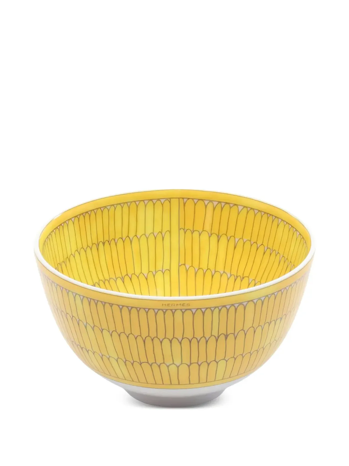Hermès ビンテージ Soleil d'Hermès PM セラミックボウル イエロー - 画像4
