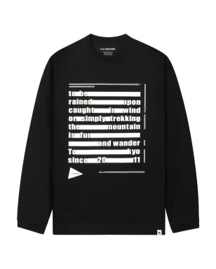 and Wander ロングスリーブ グラフィック スウェットシャツ - サムネイル1