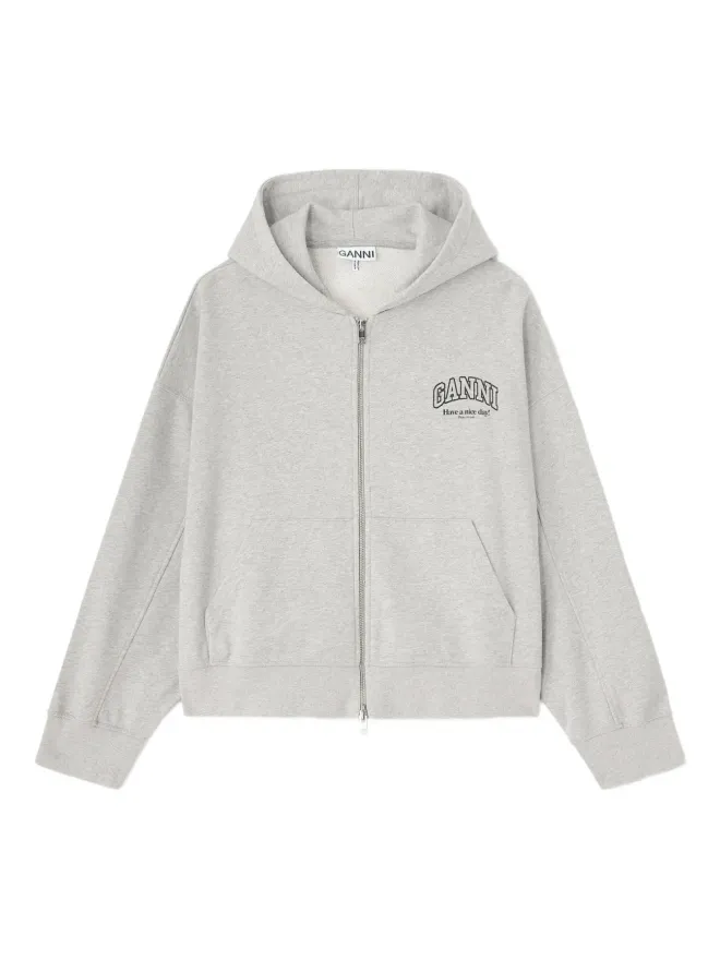 Ganni GANNI ジップフーディーの商品画像