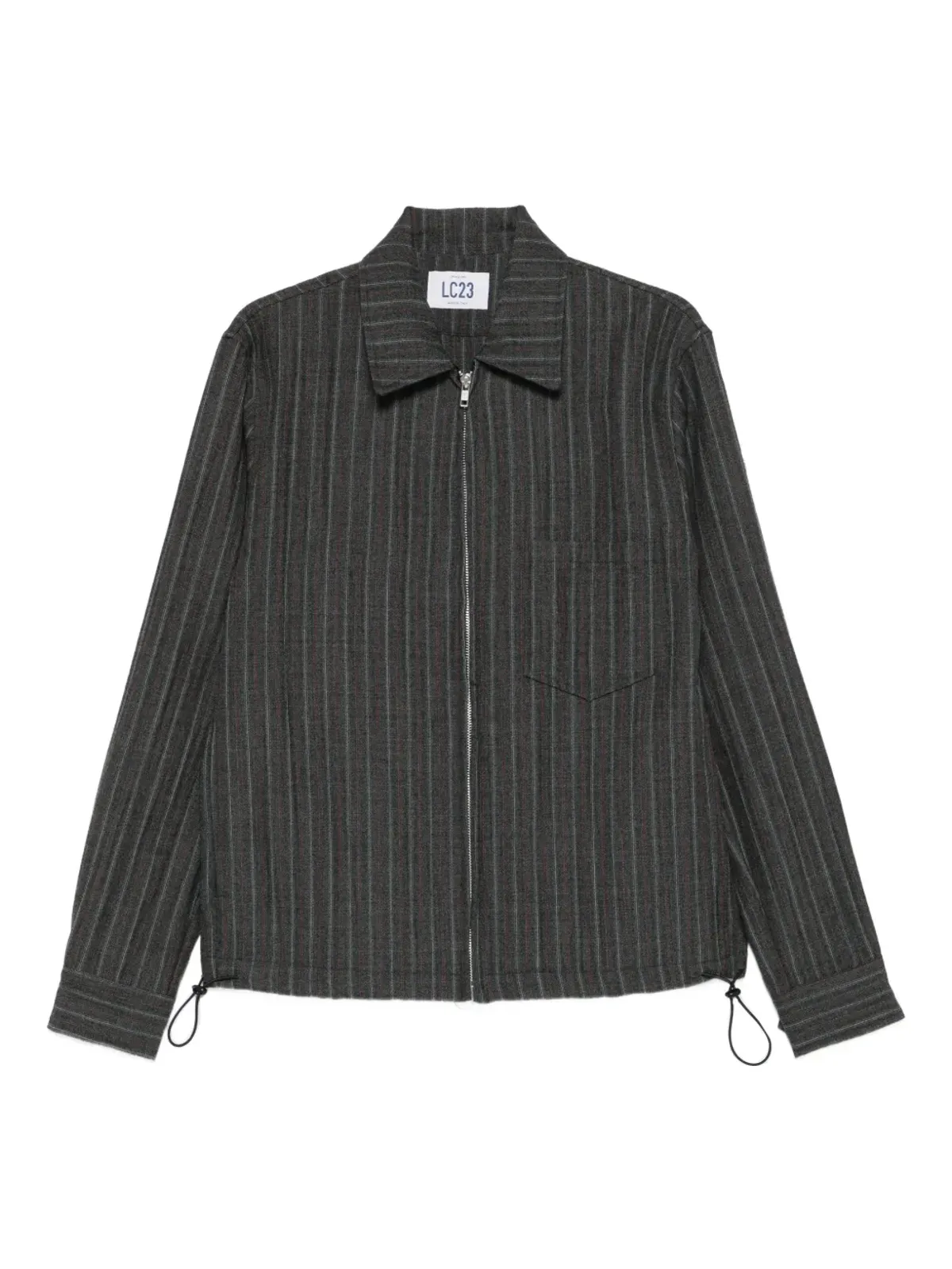 LC23 ストライプ入りジップアップジャケット - 画像1