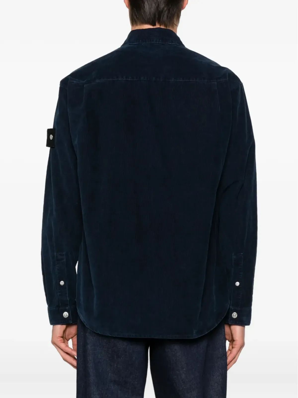 Stone Island コンパスバッジ コーデュロイ シャツ - ブルー - 画像4