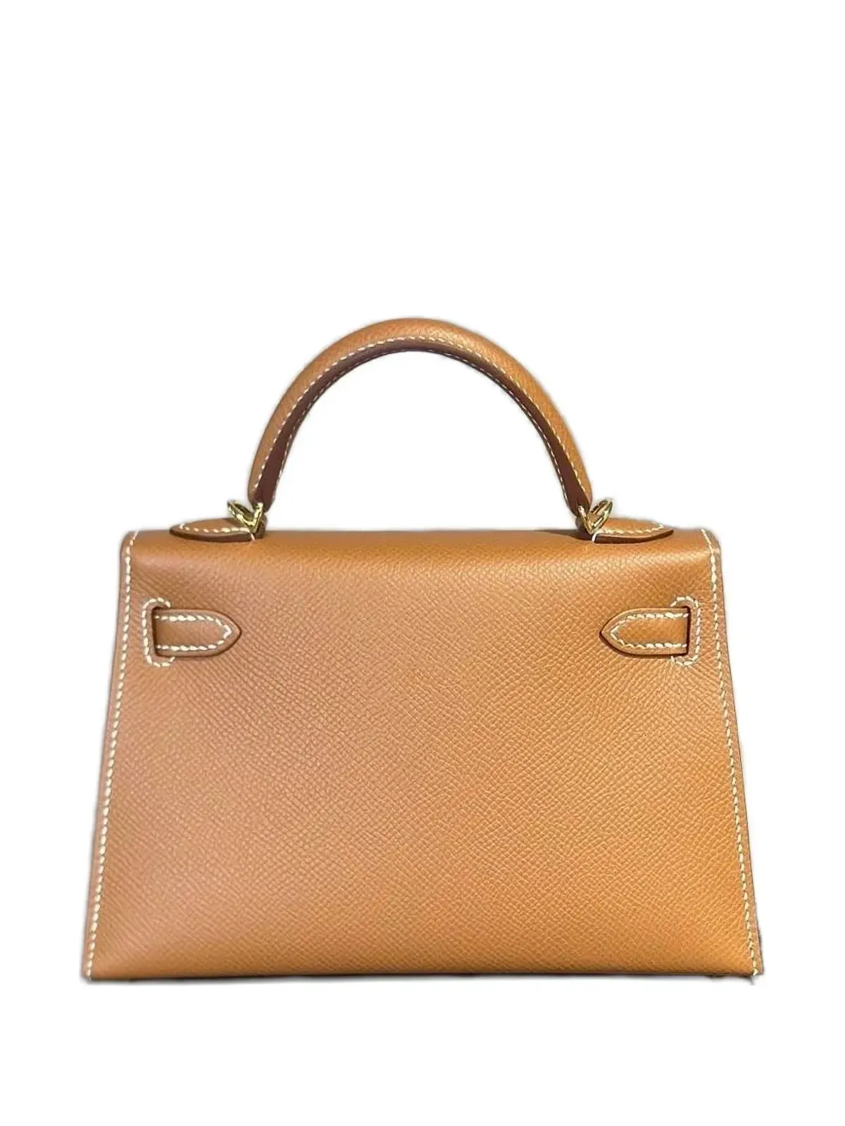 Hermès ビンテージ 2025年 ゴールドのミニ ケリー セリエ 20 エプソム ゴールド金具 ハンドバッグ ブラウン - 画像2