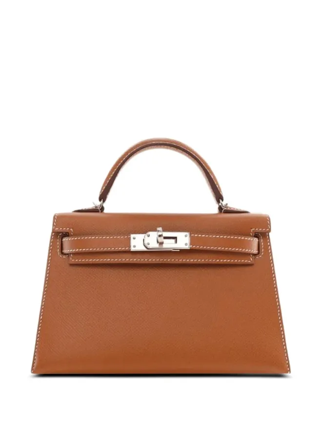 Hermès Pre-Owned Hermès ビンテージ ミニ Kelly Sellier 20 エプソム レザー パラジウム金具 ハンドバッグの商品画像