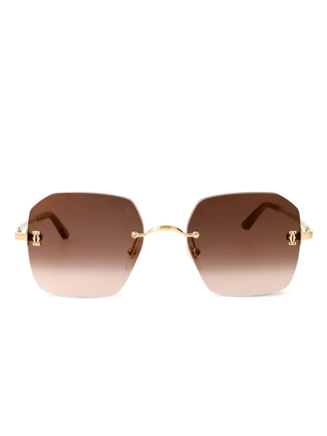 Cartier Eyewear Cartier Eyewear ジオメトリックサングラスの商品画像