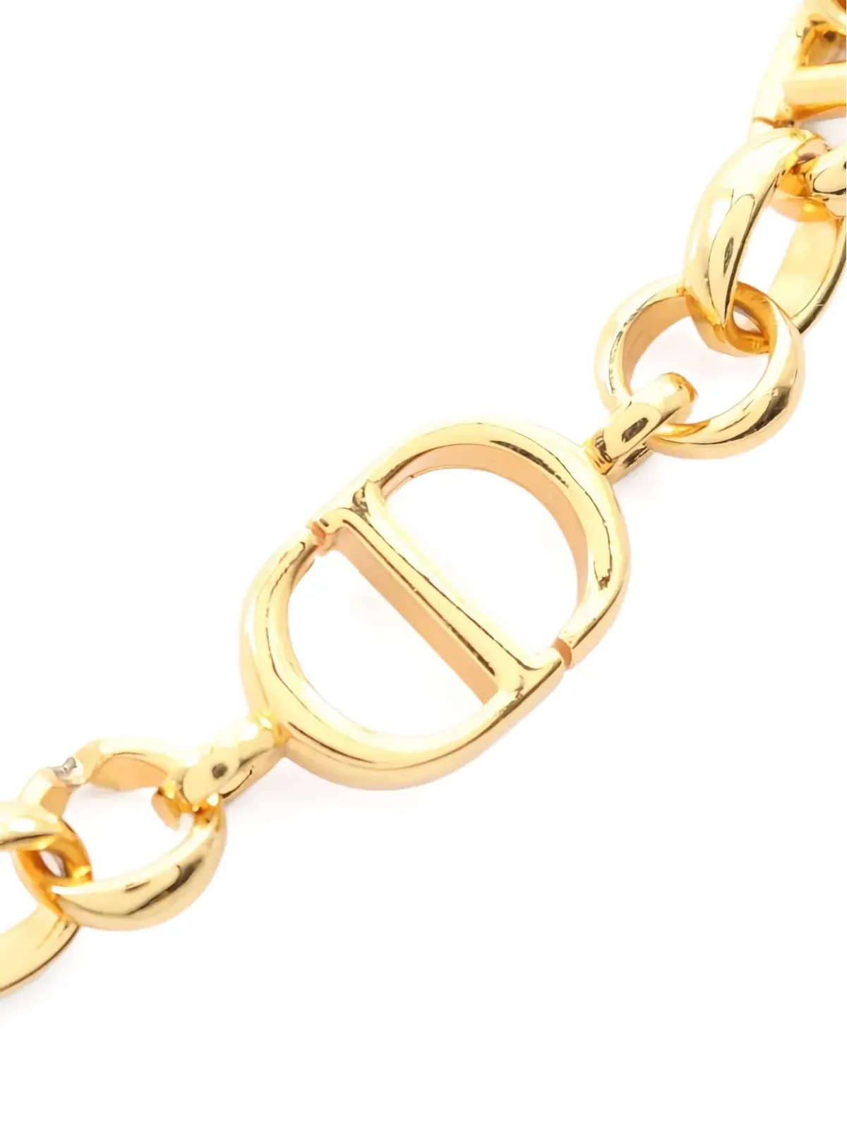 Christian Dior ビンテージ 2000年代 Karo chain belt - ゴールド - 画像4
