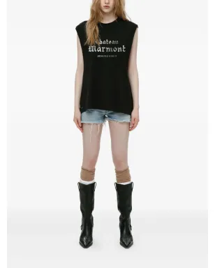 Mainless ノースリーブ ディストレスド Tシャツ - サムネイル2