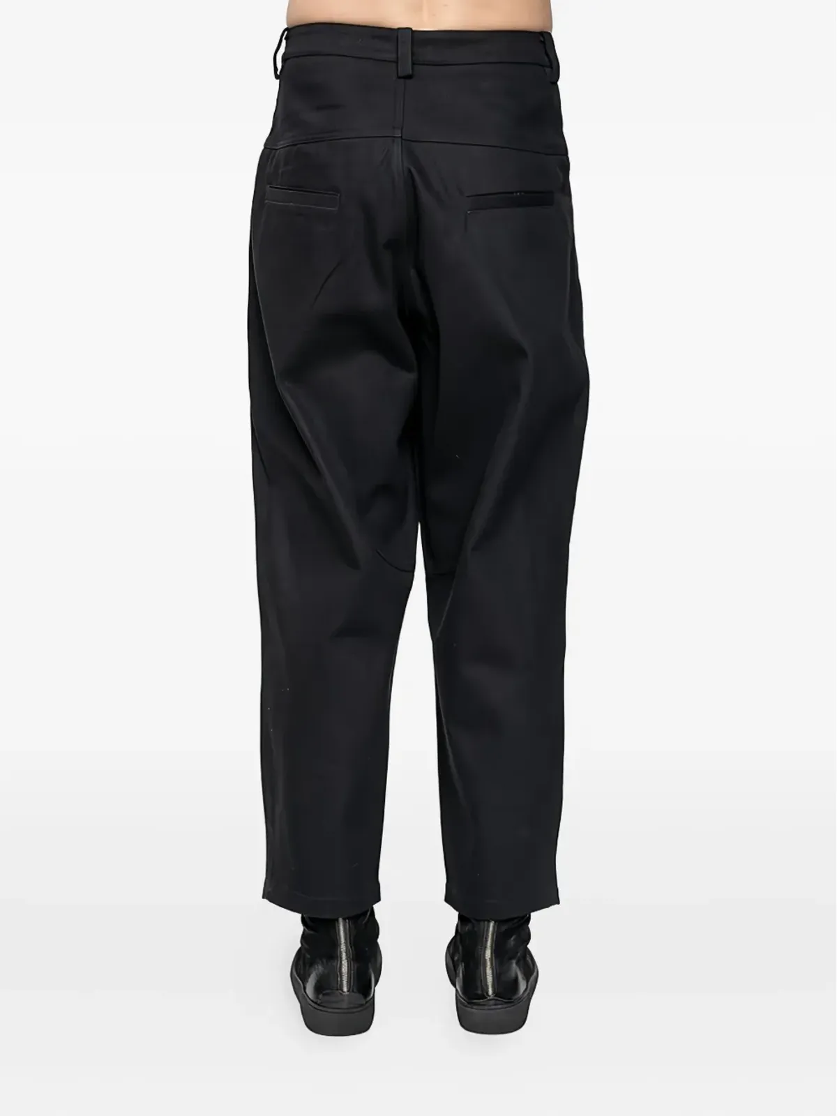 Joe Chia Windu belt-loop trousers - Black - 画像3