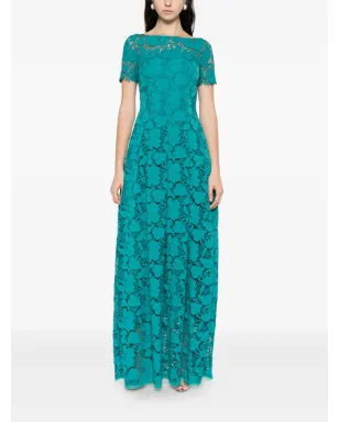 Talbot Runhof レース半袖ドレス - サムネイル2