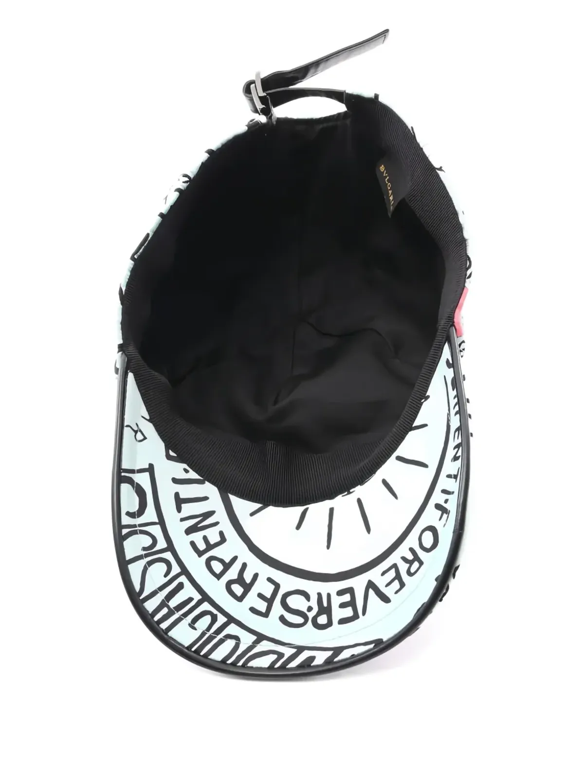 Bvlgari Pre-Owned オノマトペプリント シルクキャップ - 画像3