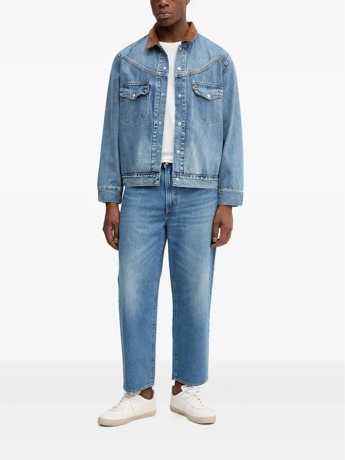 Levi's ウェスタンショートホーン・トラッカー デニムジャケット - ブルー - 画像2