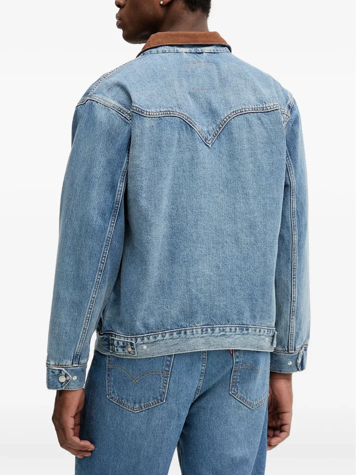 Levi's ウェスタンショートホーン・トラッカー デニムジャケット - ブルー - 画像4